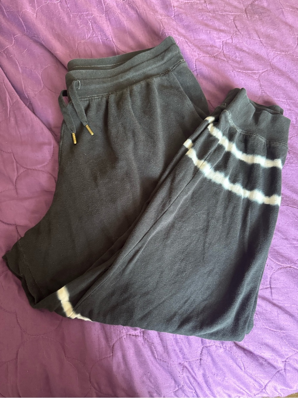 Dark Navy Tie-Dye Jogger Bottoms